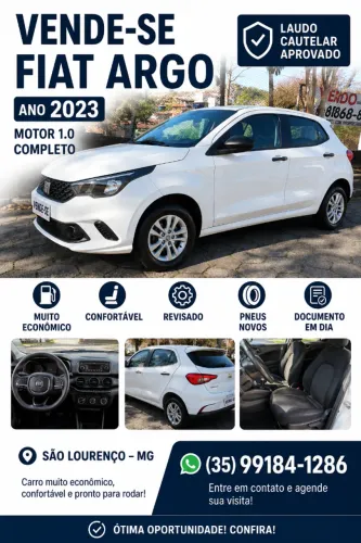 Fiat Argo 1.0 6V Flex. 2023