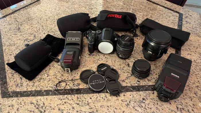 Câmera Pentax K30 inclusive lentes