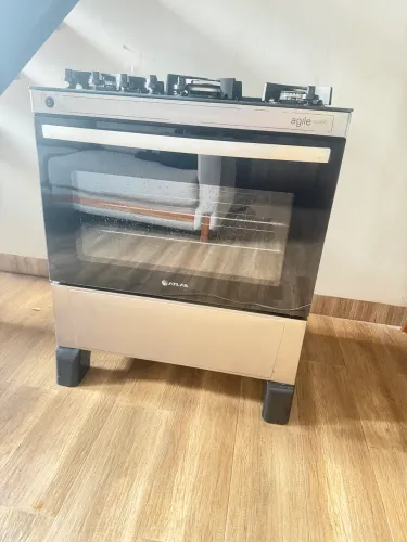 Vendo Fogão 5 Bocas Atlas Agile Up Glass Automático Mesa De Vidro (ACEITO PROPOSTA)