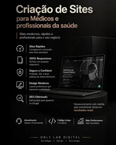 Criação de Sites para Médicos e Profissionais da Saúde | Alto Padrão