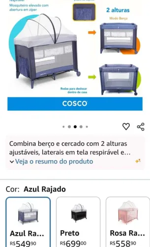 Vendo Berço Portátil 