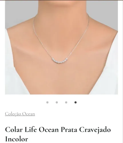 Cola em prata 925/1000 coleção ocean life vivara