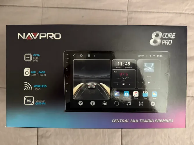 Central Multimídia NAVPRO OCTACORE PRO UNIVERSAL