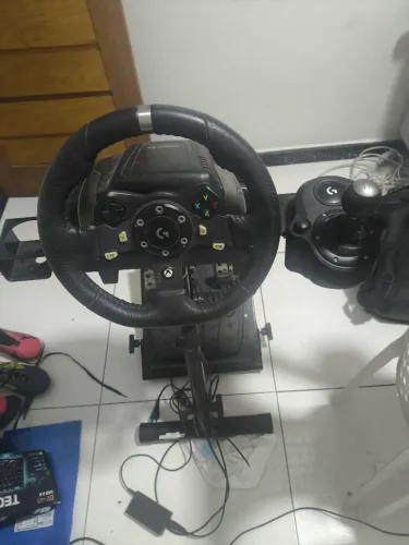Volante logitec g920 para xbox one/ series + suporte + câmbio