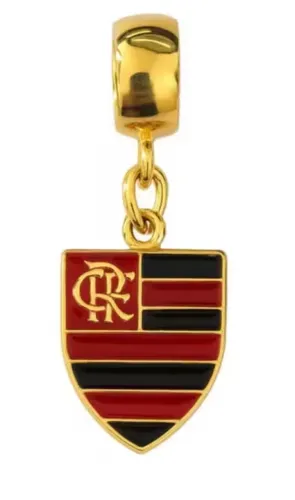 Berloque Pingente Flamengo ou Times de Futebol Banhado a Ouro 18k