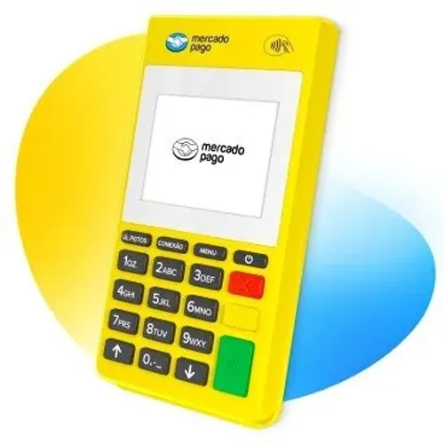 Máquina de Cartão Point Air Mercado Pago 2- Touch, Aproximação NFC, Débito, Crédito, QR