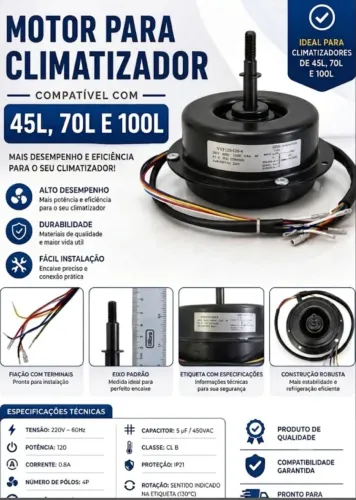 Motor para climatizadores ventisol