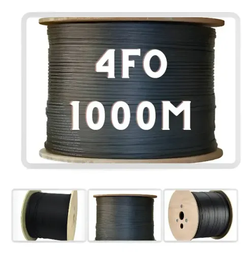 Cabo Fibra Optica Drop 4fo 1k De 1000mts Cabo Sustentavel