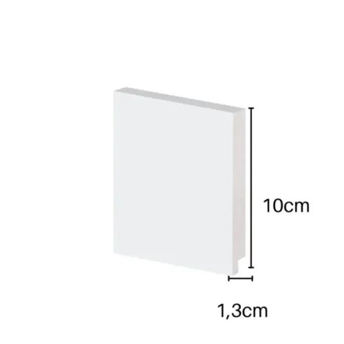 Rodapés em poliestireno Liso 10cm Arquitech. Kit com 16,80 ml 