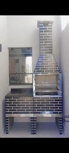 Churrasqueira com bancada