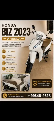 Honda Biz apenas 5980km. 