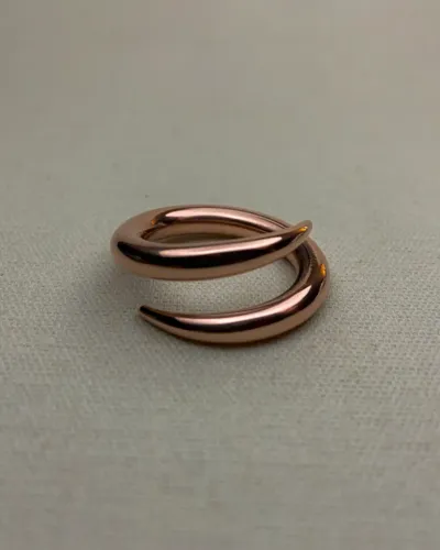 Anel de cobre Espiral