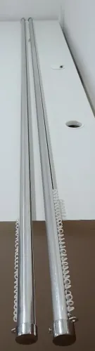 Varão duplo para cortina em alumínio - usado