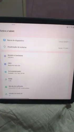 Tablet Lenovo TAB M11 - 4GB RAM 128GB (novo)