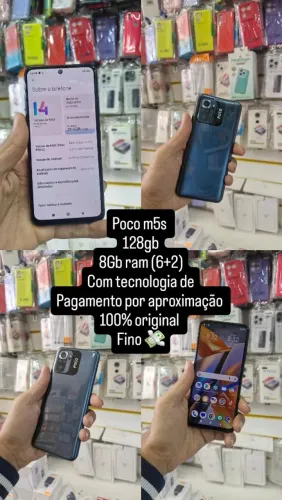 Poco m5s 128Gb 8de ram com pagamento por aproximação  (NFC)