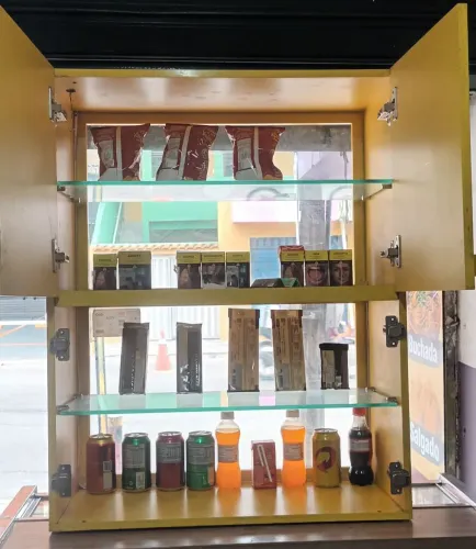 Vitrine expositora com led negociavel 