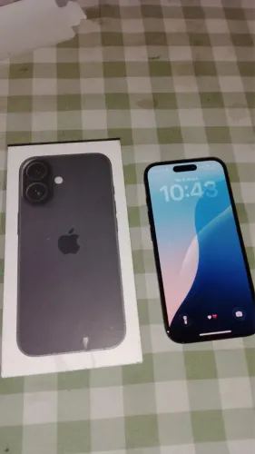iPhone 16 128GB Preto - 100% Bateria, Nota Fiscal e Garantia