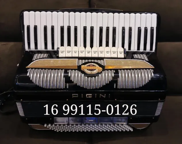 Acordeon Sanfona Pigini de 120 baixos *