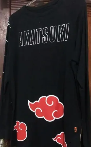 Camiseta Manga Longa Akatsuki - Unissex Tam. P - Piticas