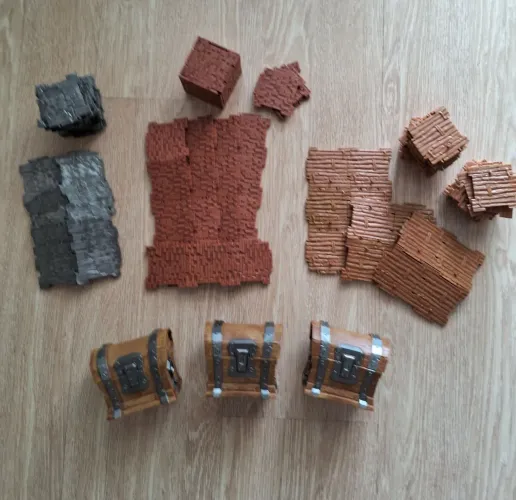 Fortnite Materiais de Cenários e Baús - Kit 250,00 (vendo separado, ler descrição)