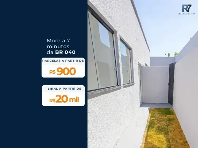 Casa de 2 quartos e 61 m² em Ribeirão das Neves | Bairro Porto Seguro