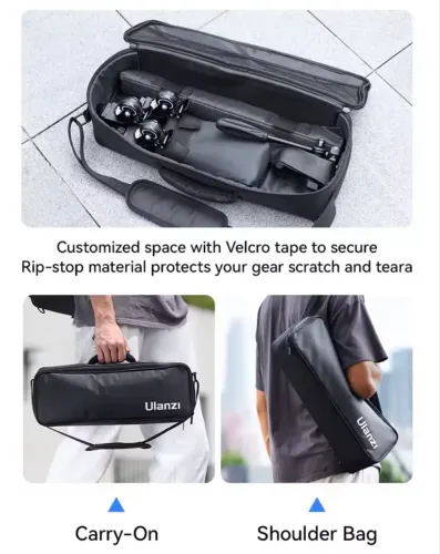 Ulanzi AT-O2 Kit de tripé portátil Dolly Suporte de luz de tripé