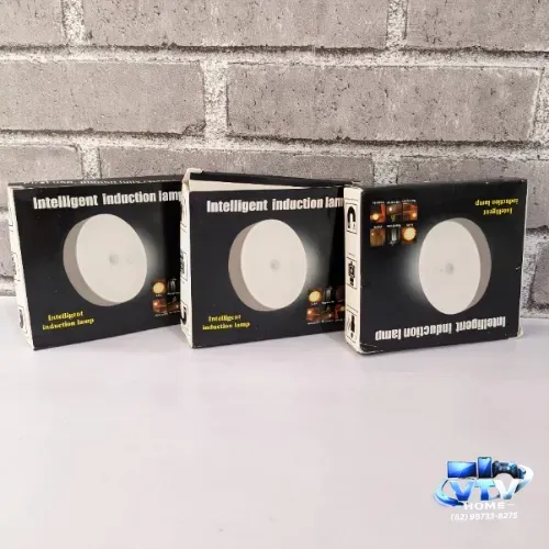 Kit Luminária 3 Peças Com Sensor + Entrega Grátis