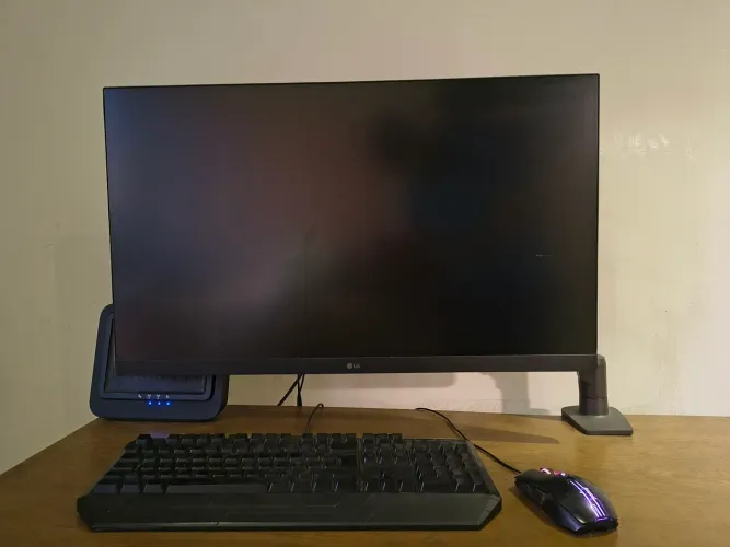 Monitor Gamer LG 32" 1440p (Quad HD) + Suporte Articulado + Base Original