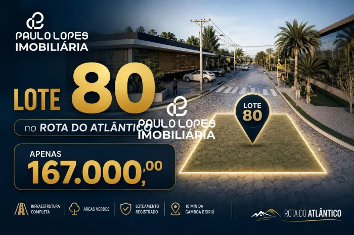 Oportunidade Lote 300m² no Rota do Atlântico - Areias em Paulo Lopes