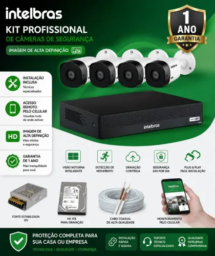 Kit CFTV Intelbras 