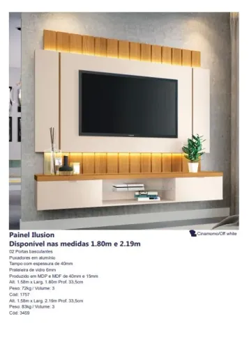 Painel Illusion TV 70 2.19m