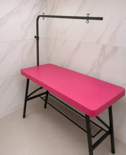 MESA DE TOSA ROSA PROFISSIONAL - SEMINOVA