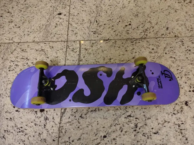 Skate profissional iniciante madeira marfim