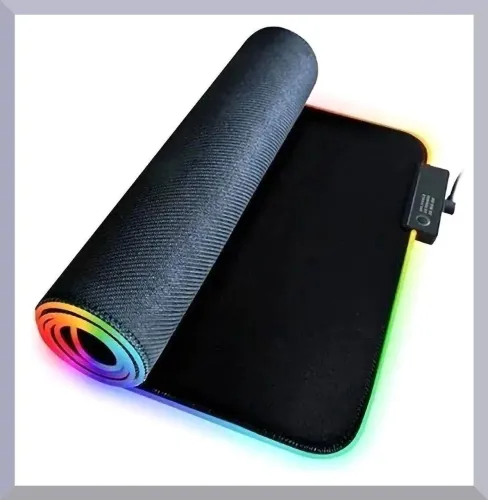 Mouse pad grande RGB LED para gamer 80x30 cm teclado e mouse Novo