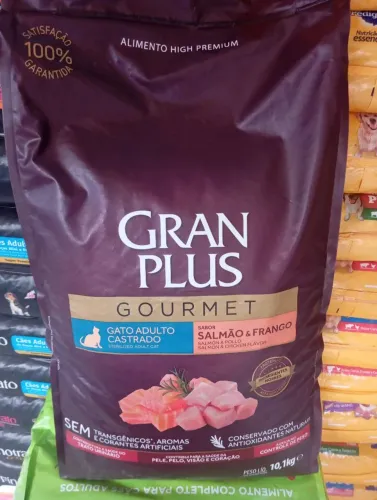 Ração Gran plus para gatos castrados