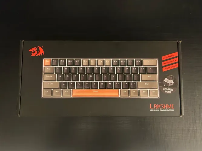 Teclado Mecânico Gamer Redragon Lakshmi 60% - Switch Brown