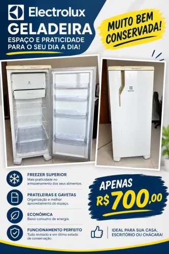 Geladeira Electrolux bem conservada