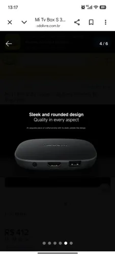 TV Box Xiaomi 4K Pouquíssimo Uso
