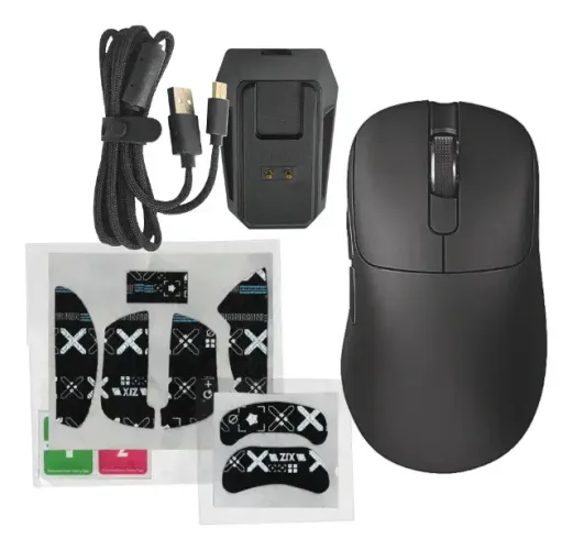 Mouse Gamer Sem Fio Ajazz AJ179P Leve Sensor 3395 Dock