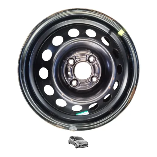 Roda Ferro Aro 15 Fiesta 1.6 16v 2014 A 2018 Preto