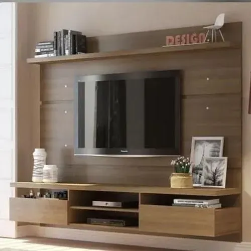 Painel Rack para TV até 65 polegadas Madesa Moscou com 2 portas, 220cm