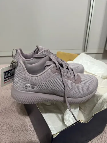 Tênis Skechers Bobs Sport Lilás Memory Foam - NOVO