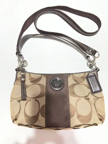 Bolsa Coach Original Bege/ Marrom sem uso. 