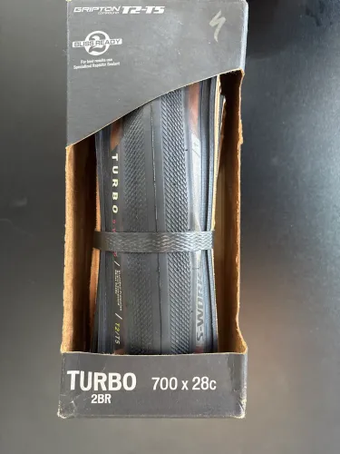 Pneu sworks turbo 2br 700x28 t2-t5 tlr faixa marrom 