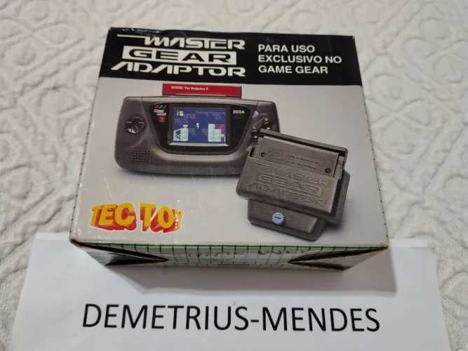 Tectoy Adaptador Master System p/ Game Gear - Completo!