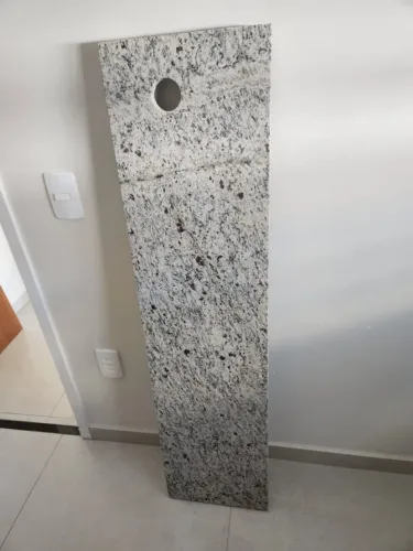 Balcão passa prato em Granito - Branco Dalas - 30 cm x 130 == Venda Rápida