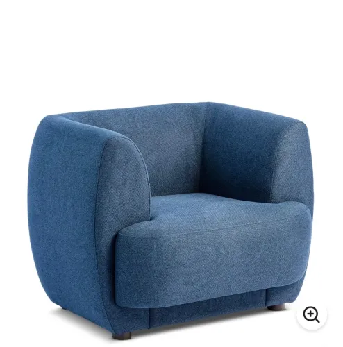 Poltrona azul Milão / nova