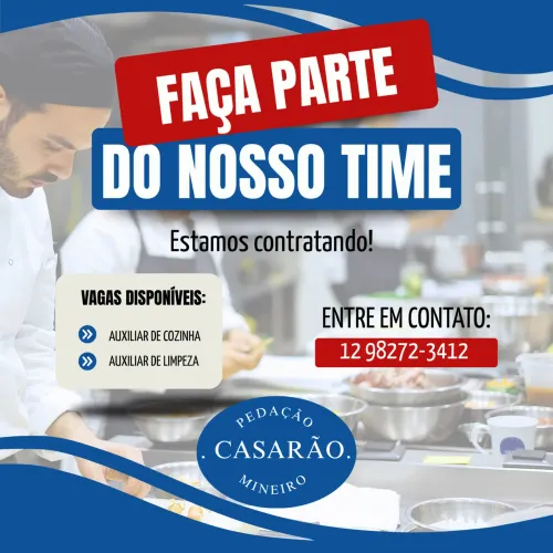 AUXILIAR DE COZINHA/LIMPEZA