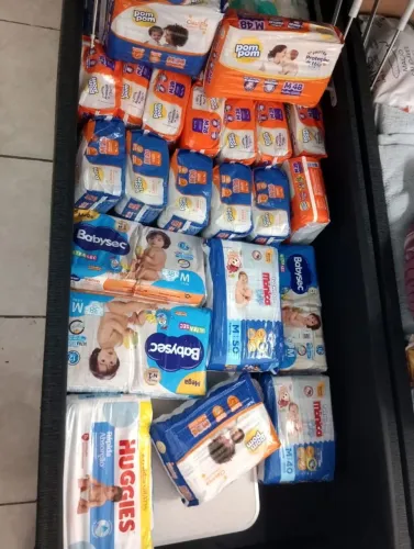 Fraldas infantis tamanho M