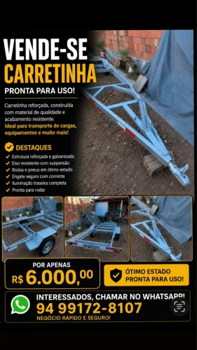 Carretinha a venda 
